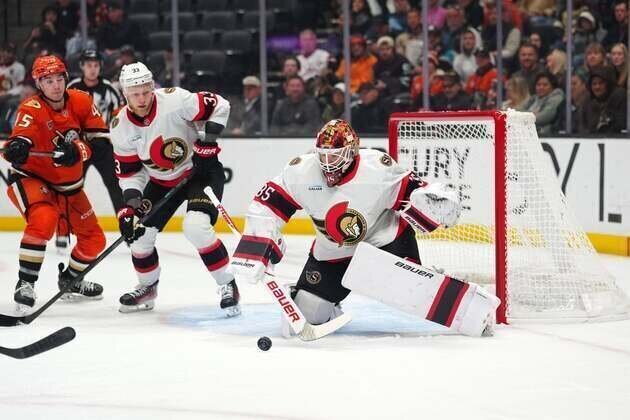 Linus Ullmark, Senators shut out Ducks