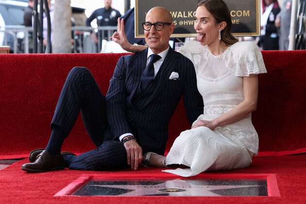 'The Devil Wears Prada' stars Stanley Tucci, Emily Blunt honoured with Hollywood Walk of Fame stars
