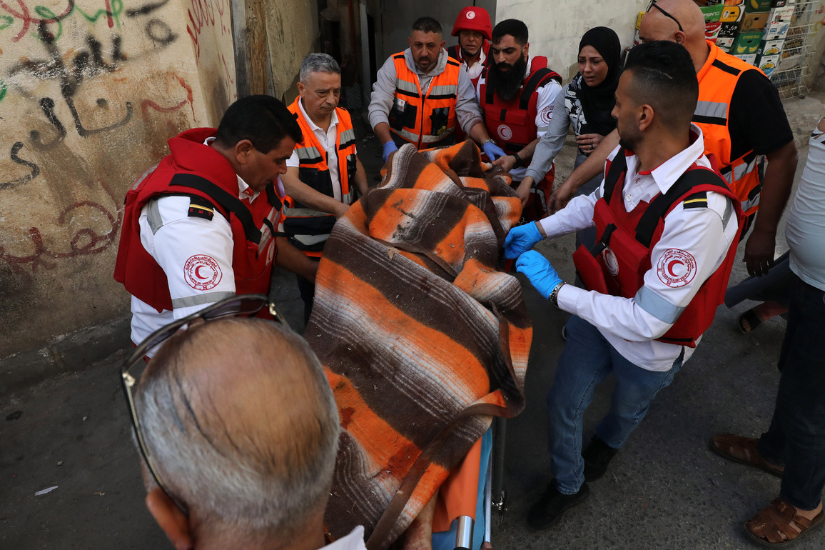 MIDEAST-WEST BANK-NABLUS-ISRAELI RAID-PALESTINIAN-KILLED