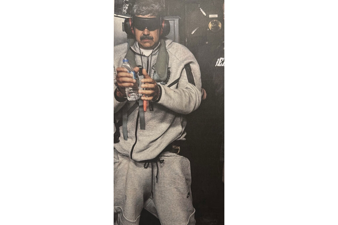 Trump releases photo of Maduro in custody
