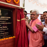 J-K: LG lays foundation stone for auditorium, upgradation work for govt school in Samba