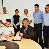 First Fast Patrol Vessel 'Adamya' inducted into Indian Coast Guard