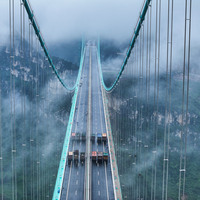 (GloriousGuizhou)CHINA-GUIZHOU-HUAJIANG GRAND CANYON BRIDGE-LOAD TESTING (CN)
