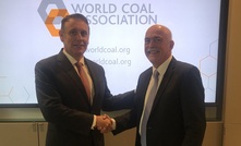  Peabody Energy CEO Glenn Kellow with World Coal Association vice-chairman Mick Buffier.