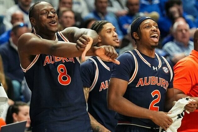 Auburn, Duke remain 1-2 in Top 25; St. John's to No. 6