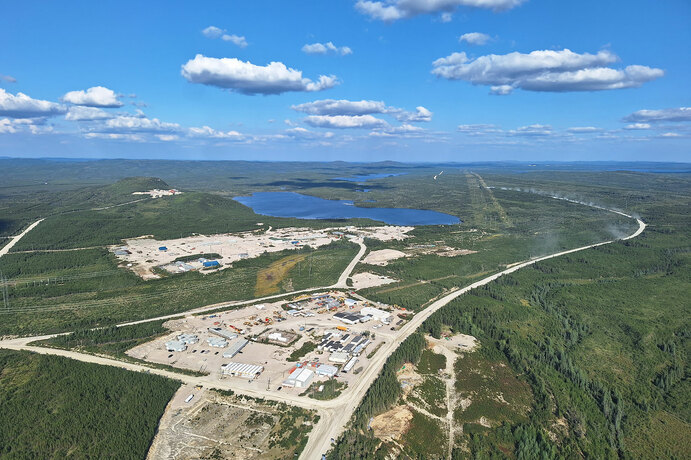 The Rose lithium-tantalum project in Quebec, Canada