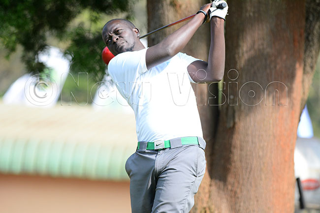  oseph asozi is also three strokes ahead in the amateurs competition