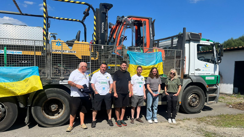 Chris Hurst, Malcolm Sargeant, Andrii from Stay Safe UA, Jamie Lewis, Maddy from Stay Safe UA, and Lina Lazar