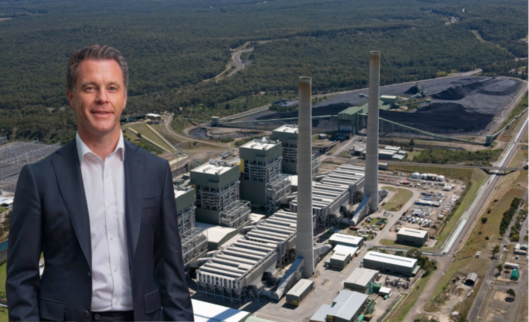 “Extending Eraring is a no-brainer”: Pictured NSW premier Chris Minns in front of Eraring Power Station, the coal-fired generator slated for closure in 2027.