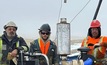 The Storm drilling crew. Credit: American West.