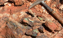 Copper mineralisation at the Mount Peake project