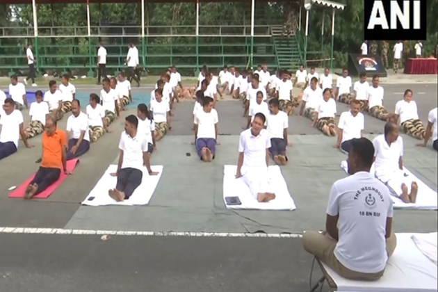 West Bengal: BSF personnel celebrate International Yoga Day in Siliguri