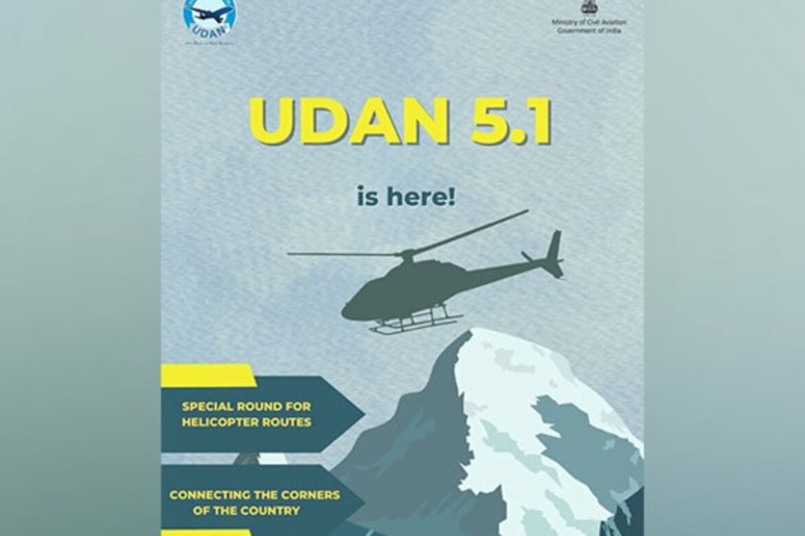 Ministry of Civil Aviation launches UDAN 5.1, specifically designed for helicopter routes