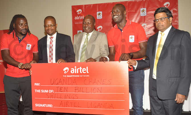 Airtel renews Cranes sponsorship to the tune of sh10bn Airtel renews Cranes sponsorship to the tune of sh10bn