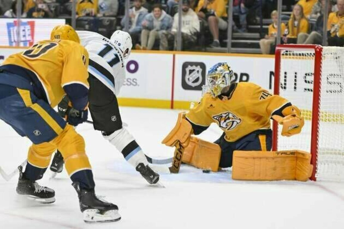 Dylan Guenther's OT goal completes Mammoth's comeback win over Predators