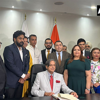 Shashi Tharoor-led delegation meets Panama Assembly President Dana Castaneda