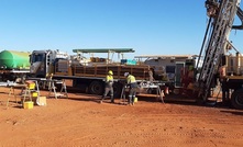 Drilling at Yandal Resources' Flushing Meadows gold project east of Wiluna in Western Australia