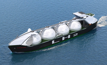  Liquified hydrogen carrier developed by Kawasaki Heavy Industries. Image provided: Kawasaki. 