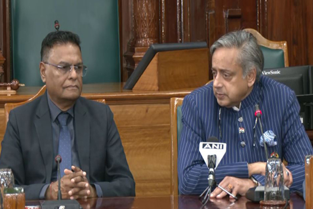 MP Shashi Tharoor-led all-party delegation meets Guyana National Assembly Speaker Manzoor Nadir