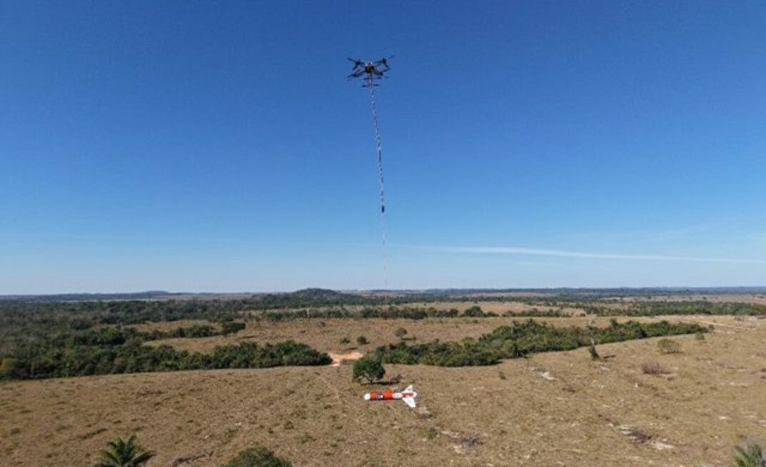 Levantamento eletromagnético da GoldHaven no projeto de ouro Copeçal
