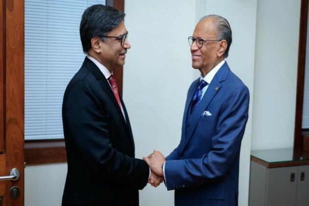 Foreign Secretary Vikram Misri visits Mauritius, calls on PM Ramgoolan