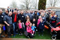 Band of Builders beat the "Beast from the East" to renovate sick girl's home