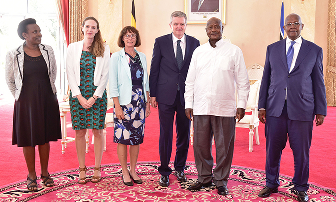 Museveni receives credentials of new envoys Museveni receives credentials of new envoys