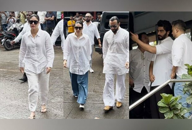 Kareena Kapoor, Saif Ali Khan, Arjun Kapoor, others attend Malaika Arora's father's funeral