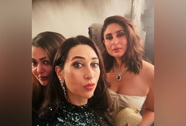 Kareena Kapoor glams up with Karisma Kapoor, Amrita Arora for SRK's birthday