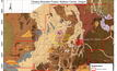 Geological map of the Grassy Mountain project in Oregon
