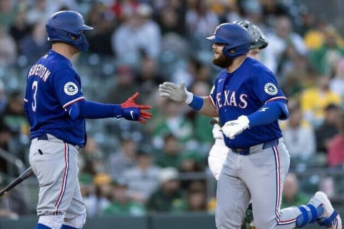 Jake Burger, Nathan Eovaldi steer Rangers to rout of A's
