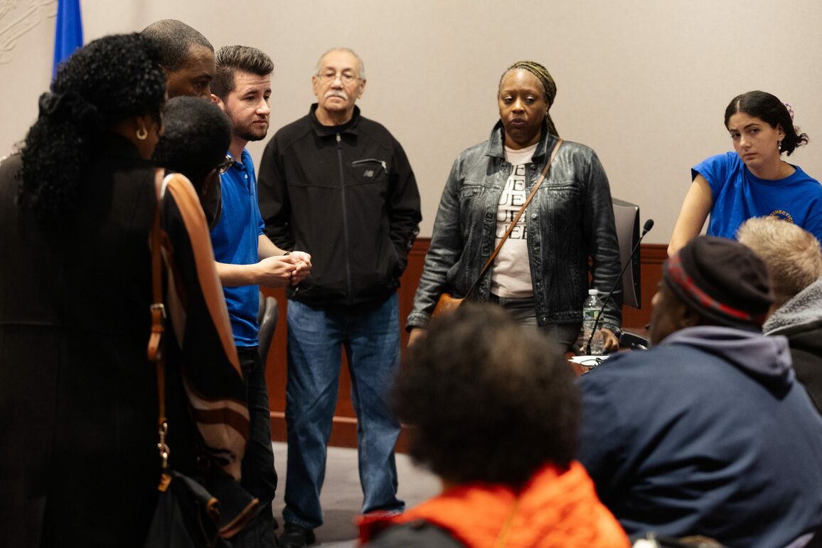 At Capitol, Bloomfield tenants union protests poor living conditions