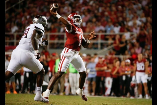 No. 10 Arkansas goes for rare 4-0 at No. 23 Texas AM