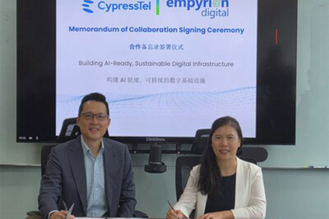 Empyrion Digital Signs Strategic MOU with CypressTel to Anchor Future Capacity across Asia