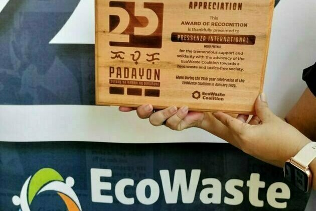 Pressenza Thanks the Ecowaste Coalition, for Honoring the Partnership with a Plaque of Appreciation