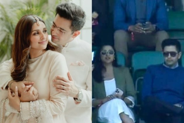 WTC 2023 Final: Parineeti Chopra, Raghav Chadha attend Day-3 of India Vs Australia clash at The Oval