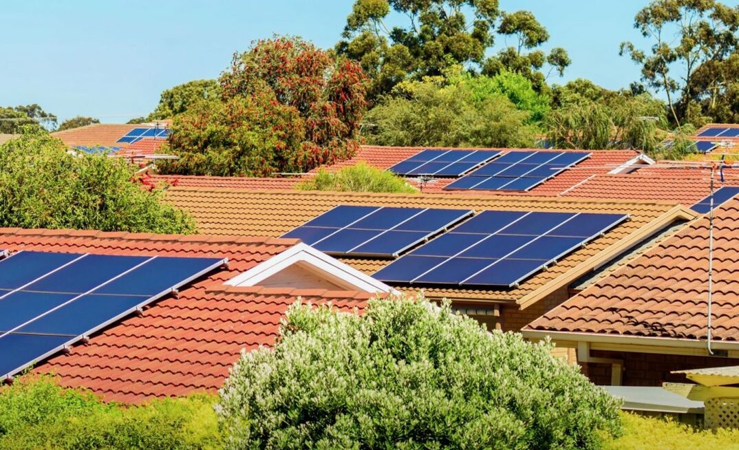 Solar panels on rooves