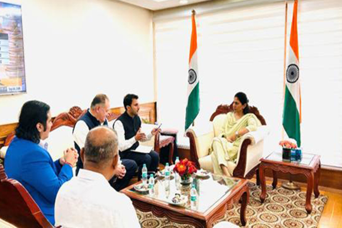 FIVB delegation meets MoS Sports Khadse to discuss volleyball development in India