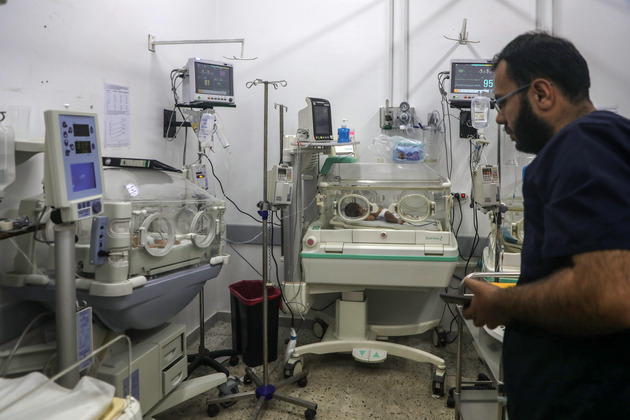 MIDEAST-GAZA CITY-COLD WAVE-INFANT DEATHS
