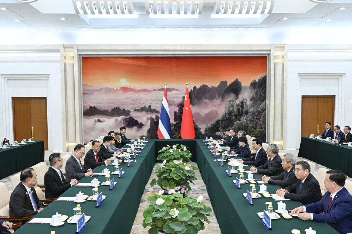 CHINA-BEIJING-WANG HUNING-THAILAND-NATIONAL ASSEMBLY PRESIDENT-MEETING (CN)