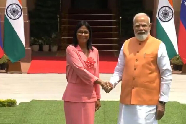 Prime Minister Narendra Modi meets Venezuela's Acting President Delcy Rodriguez