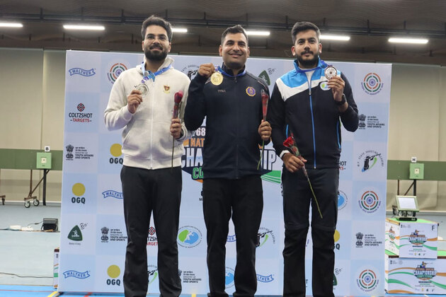 Navy's Kiran Ankush Jadhav claim 10m air rifle gold at National Shooting Championship Competitions