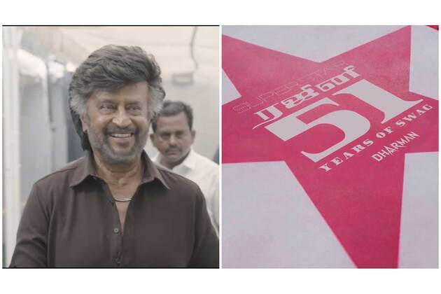 Rajinikanth completes 51 years in cinema, celebrates special day on 'Dharman' sets