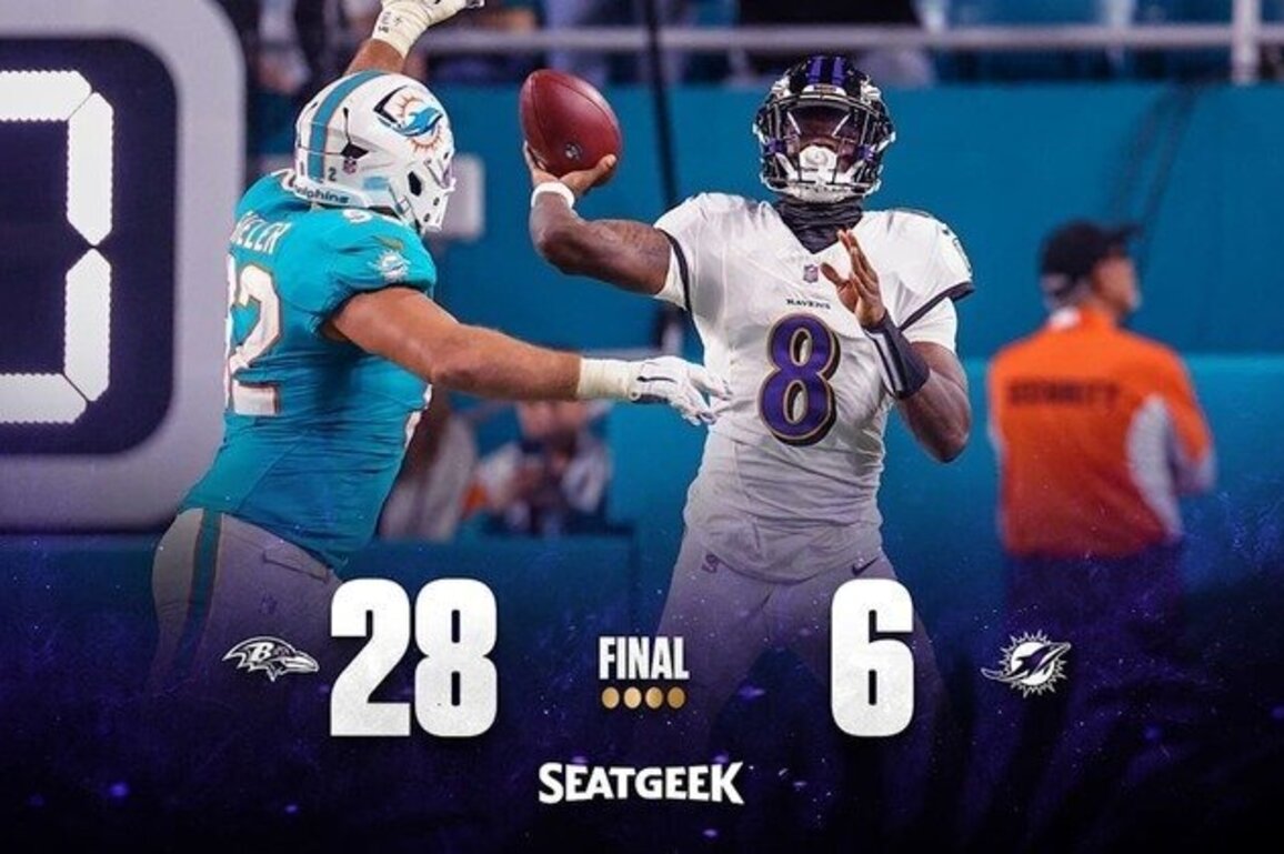 Game Recap: Lamar Jackson Leads Ravens Past Dolphins in Return