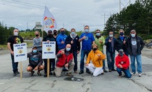  The Clarabelle Mill picket line at Vale’s Sudbury operations in Ontario