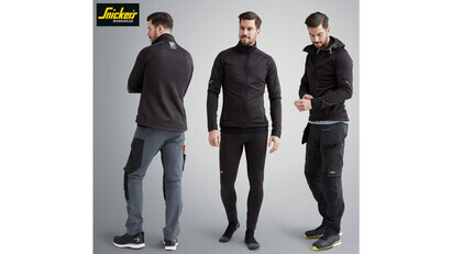 Snickers Workwear New Polartec Power Stretch Jackets and Fleeces the Sustainable Choice