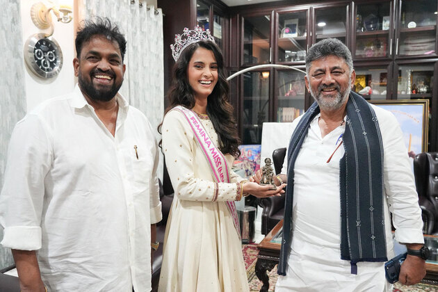 'Bring even more glory to state, country': Karnataka Dy CM Shivakumar meets Femina Miss India winner Sadhvi Sail, wishes luck for Miss World 2027