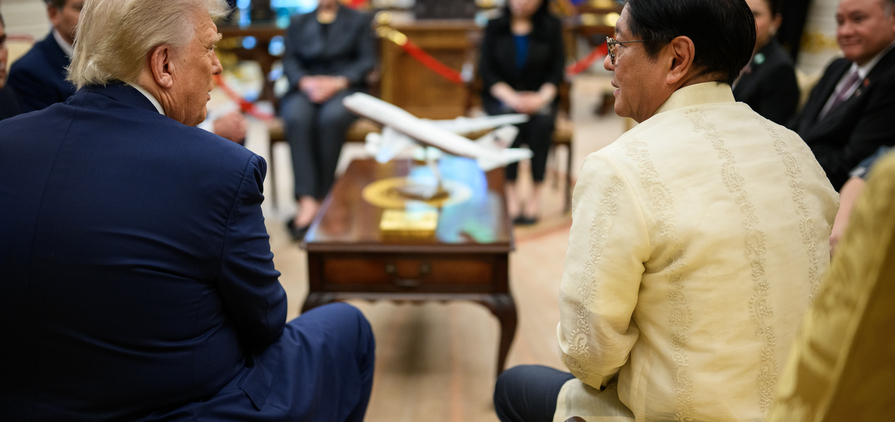 US president Donald Trump and Philippine president Ferdinand Marcos Jr. met in the Washington on July 22, 2025.