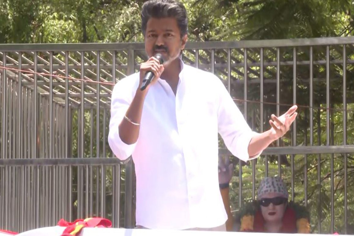 "Evil force DMK": TVK chief Vijay slams Stalin, alleging "false promises"