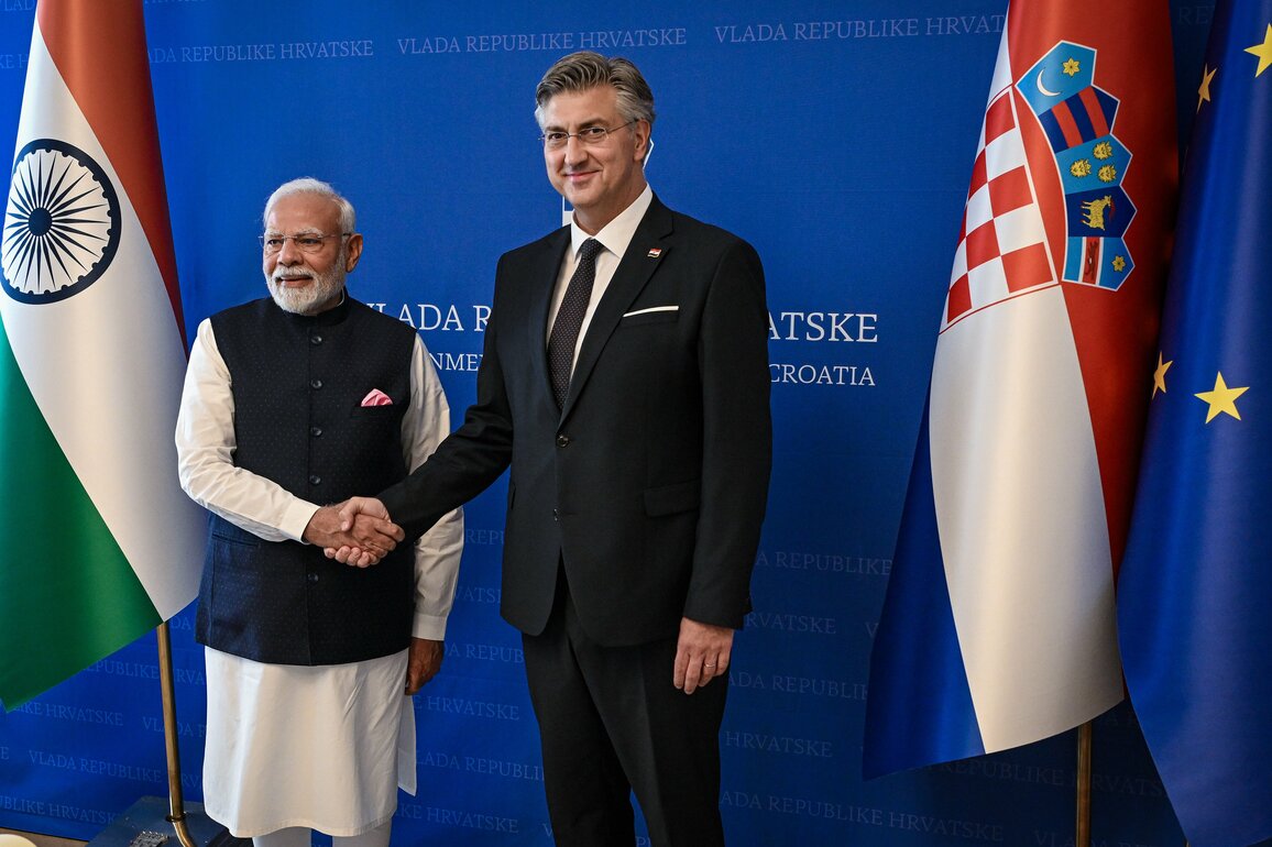 CROATIA-ZAGREB-INDIA-PM-VISIT